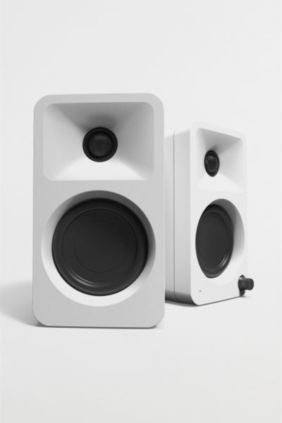 Kanto Ora Powered Reference Desktop Speakers With Bluetooth - Pair In Matte White
