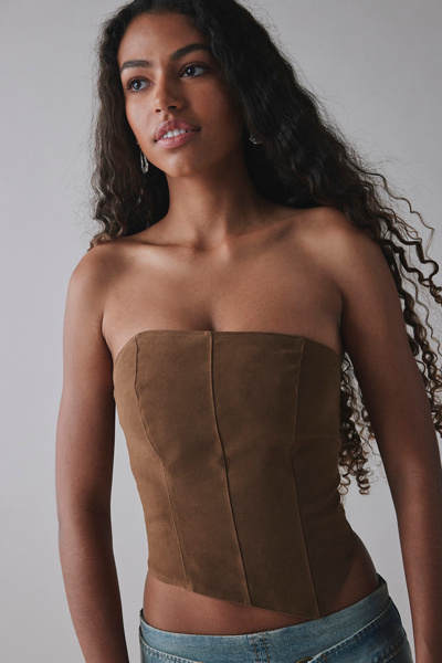 トップス 2way eco suede bustier 97518732_020_b