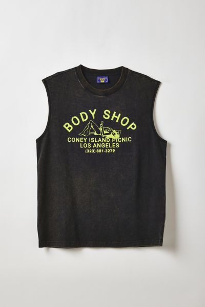 Coney Island Picnic Body Shop Graphic Muscle Tee Product Page