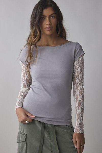 theredthread S bicolor layered tops❸ THEREDTHREAD / ザレッドスレッド】S bicolor layered tops