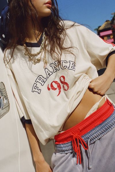 1998 France Oversized V-Neck Jersey Tee Product Page