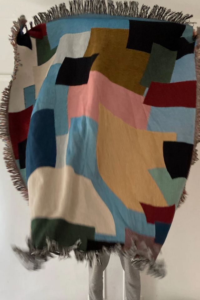 Clr Shop Patchwork Woven Throw Blanket #3