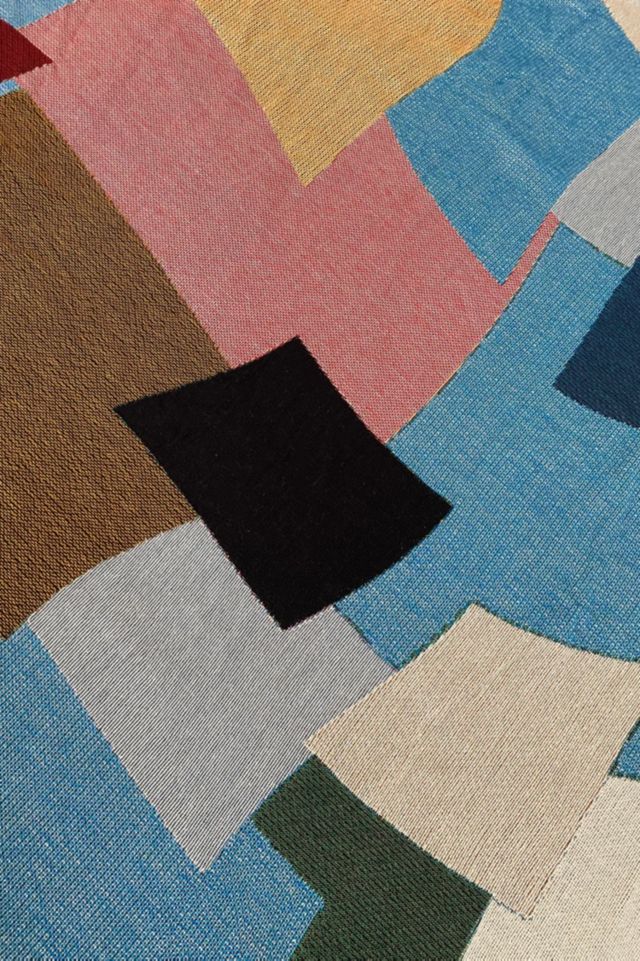 Clr Shop Patchwork Woven Throw Blanket