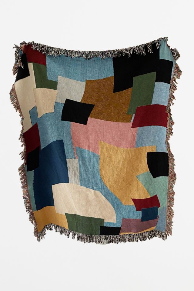 Clr Shop Patchwork Woven Throw Blanket