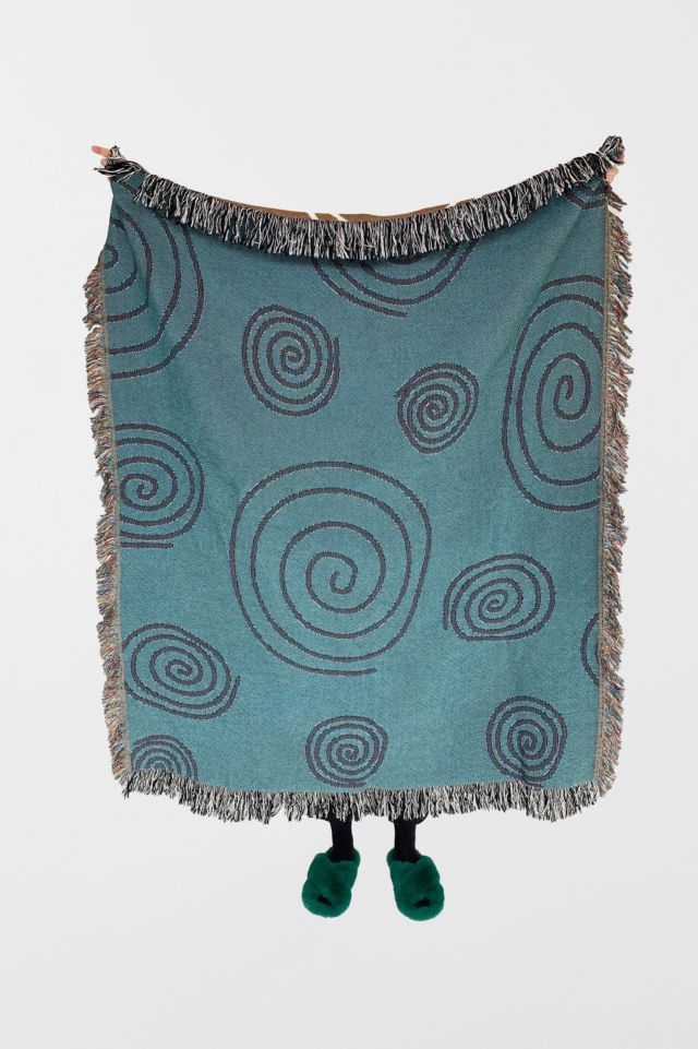 Ctrl Shop Twirls & Swirls Woven Throw Blanket #1