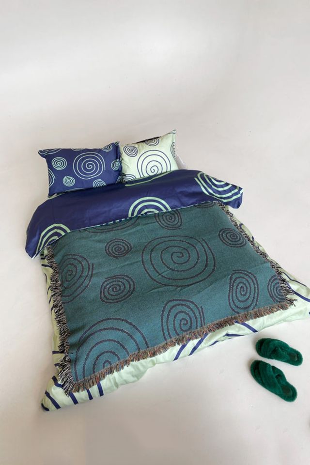Ctrl Shop Twirls & Swirls Woven Throw Blanket #2