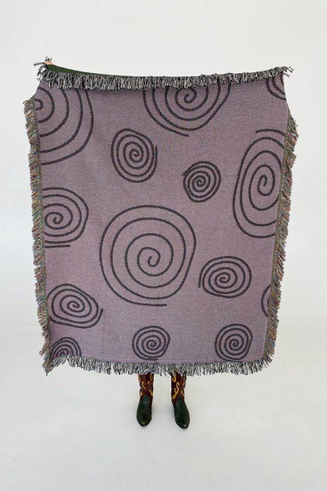 Ctrl Shop Twirls & Swirls Woven Throw Blanket #2