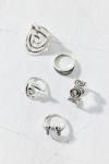 Statement Stone Swirl Ring Set