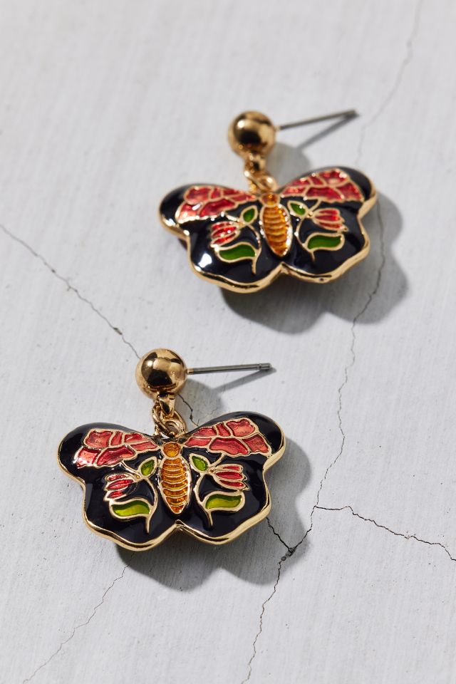 Butterfly earrings urban outfitters discount