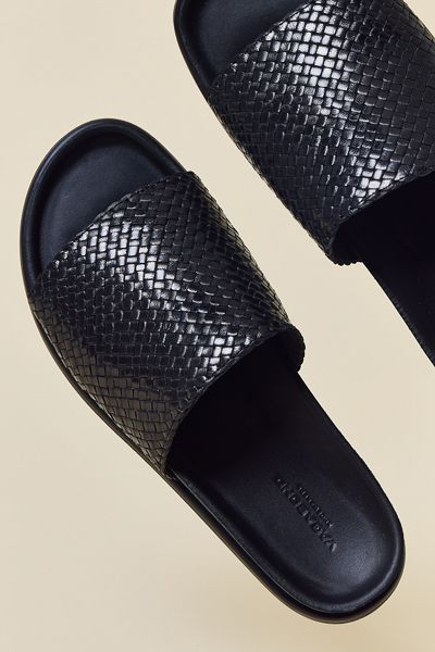 Vagabond Shoemakers Effie Woven Leather Slide Sandals