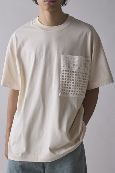 ★Off-White★ Tie Dye Crop Tee Beige OWAD216S23FAB0056200 OW Tie-dye Logo Print and Embroidery Oversized T-shirt – EVISU