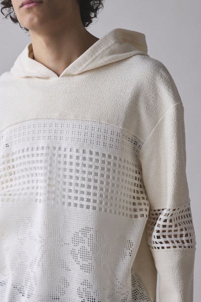 David Catalán Crivo Lace Hoodie Sweatshirt