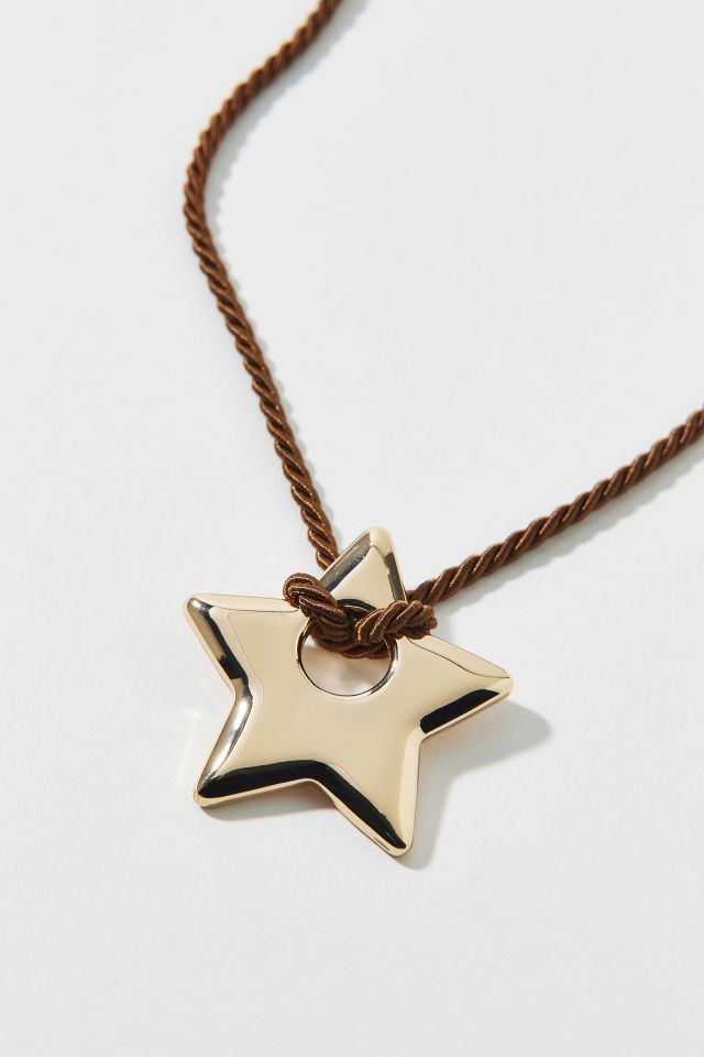 Collier Cordon avec Pendentif Étoile en Métal Jade #2
