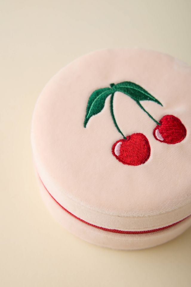 Étui à Bijoux en Velours Cerise #3