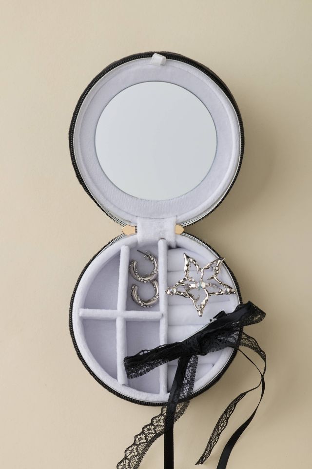 Dancing Skeleton Velvet Jewelry Case #1