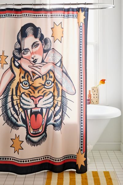 Shop Deny Designs Jessica O. For Deny Selvagem Shower Curtain At Urban Outfitters In Multicolor