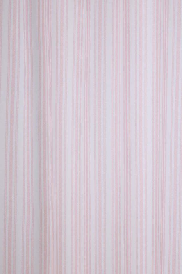 Honor And Obey Classic Small French Mattress Ticking Double Stripes Shower Curtain