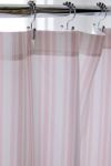 Honor And Obey Classic Small French Mattress Ticking Double Stripes Shower Curtain