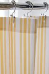 Honor And Obey Classic Small French Mattress Ticking Double Stripes Shower Curtain