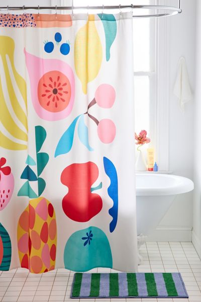 Deny Designs Rachel Lee For Deny Summer Fruits Shower Curtain At Urban Outfitters In Multicolor