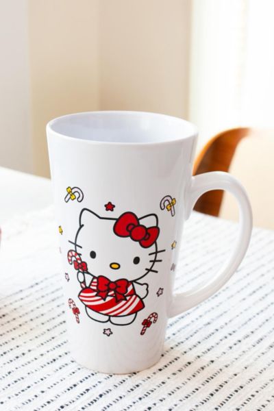 Urban Outfitters Sanrio Hello Kitty Holiday 16 oz Tall Mug In Red At