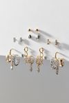 Textured Medium Chunky Hoop Earring