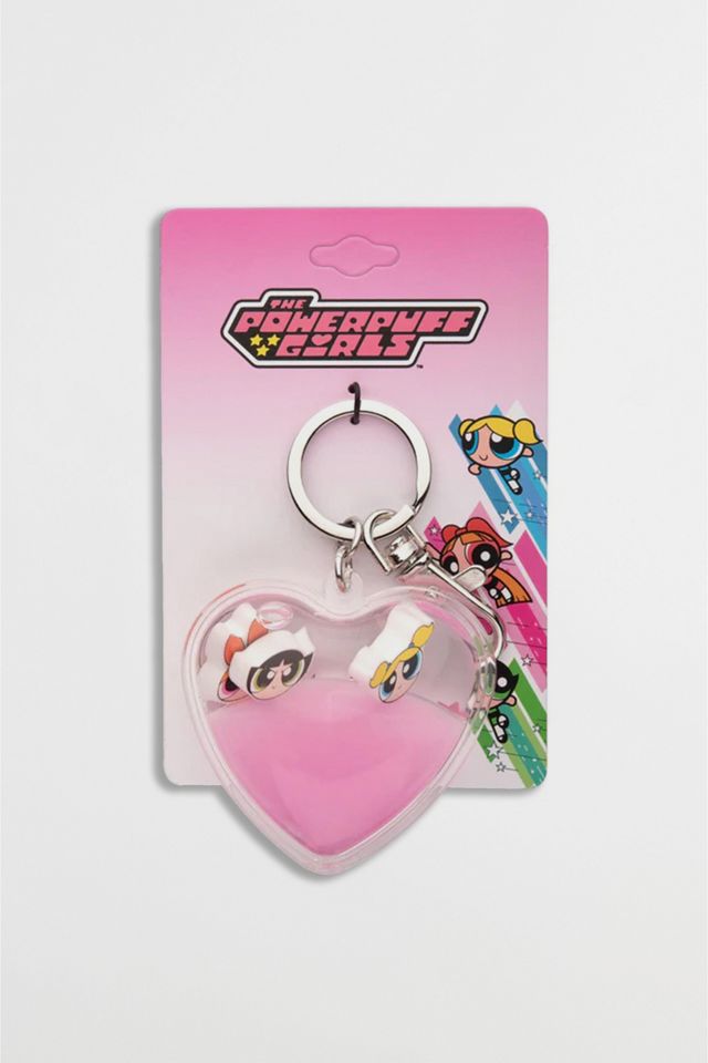The Power Puff Girls Acrylic Heart Keychain #1