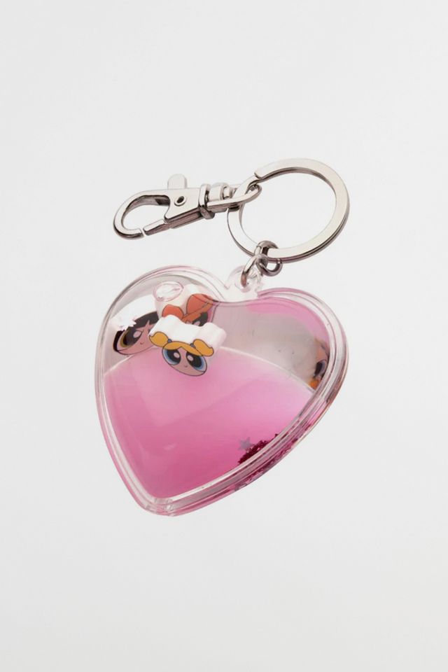 The Power Puff Girls Acrylic Heart Keychain #3