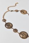 Distorted Western Circle Metal Chain Belt