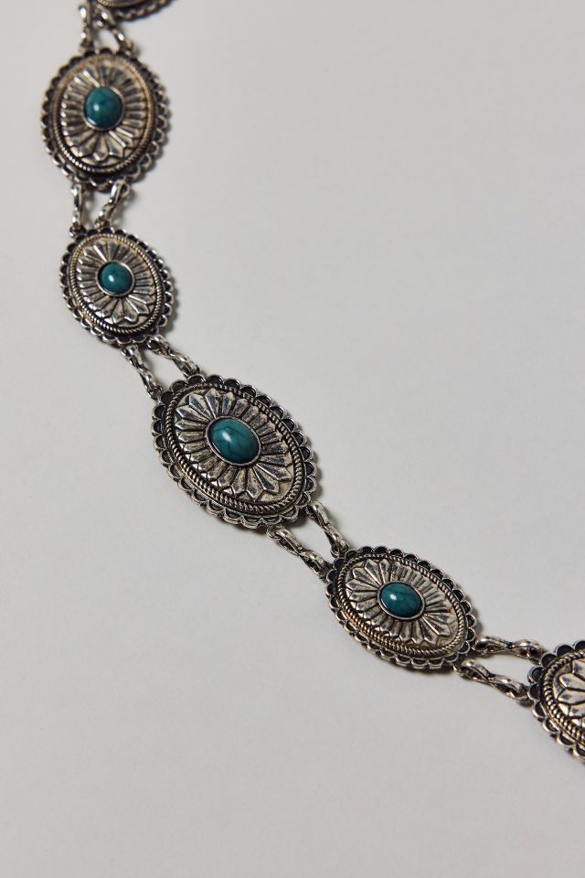 Stone Accent Linked Chain Belt #2