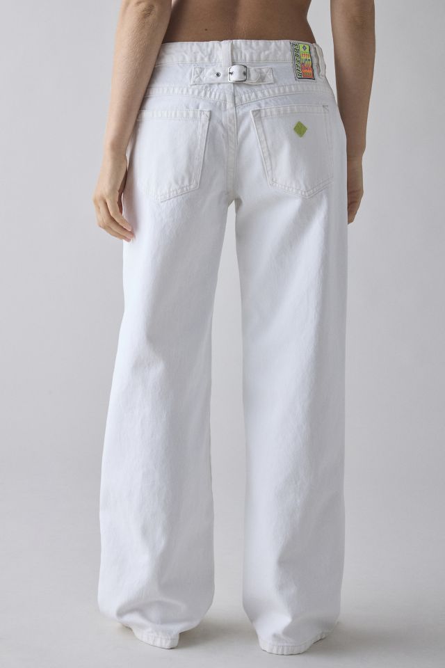 Abrand X Rip Curl White Wash 99 Low-Rise Baggy Jean