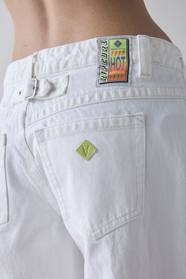 Abrand X Rip Curl White Wash 99 Low-Rise Baggy Jean