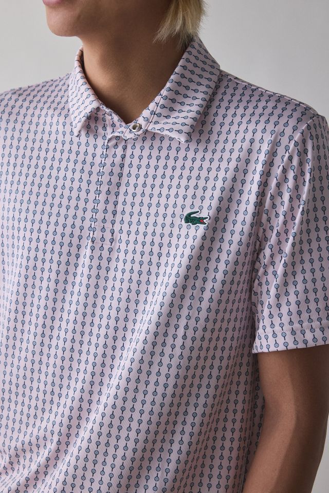 Lacoste Golf Performance Patterned Polo Shirt #3