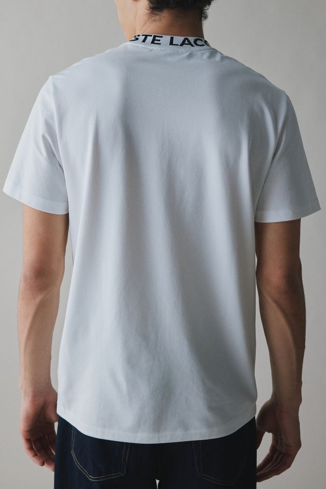 Lacoste Logo Text Bicolor Tee #1