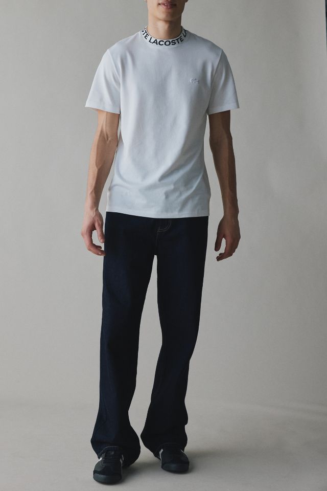 Lacoste Logo Text Bicolor Tee #2