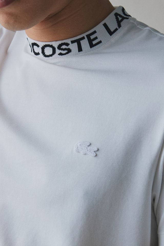 Lacoste Logo Text Bicolor Tee #3