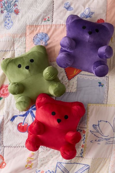 Gummy Bear Shaped Throw Pillow