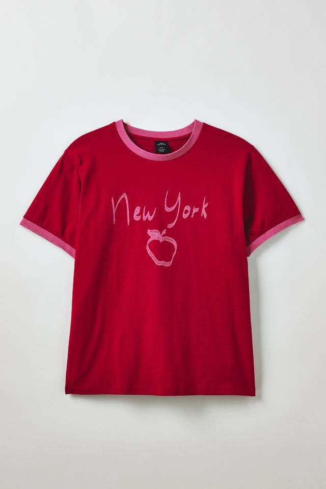 New York Graphic Ringer Tee