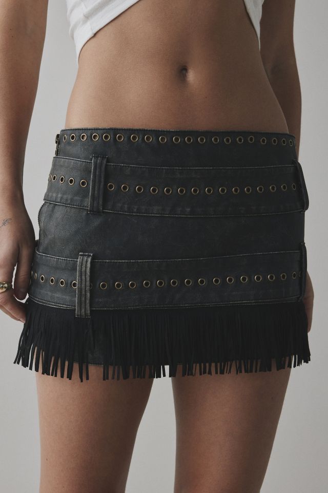 送関込 JADED LONDON Odile Faux Leather & Suede Mini Skirt Odile Faux Leather & Suede Mini Skirt | Jaded London | Clothing
