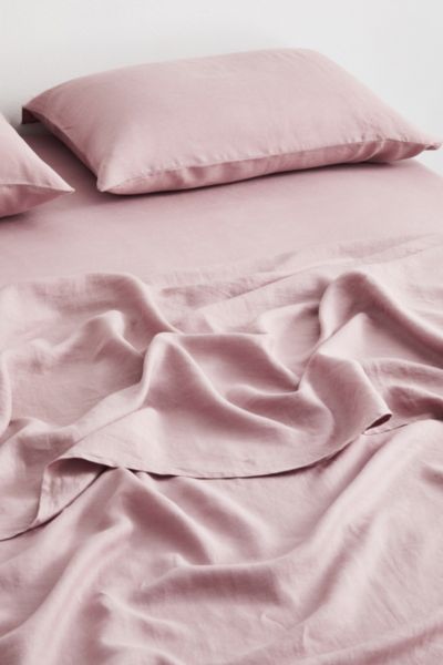 Bed Threads French Flax Linen Sheet Set In Lavender At Urban Outfitters