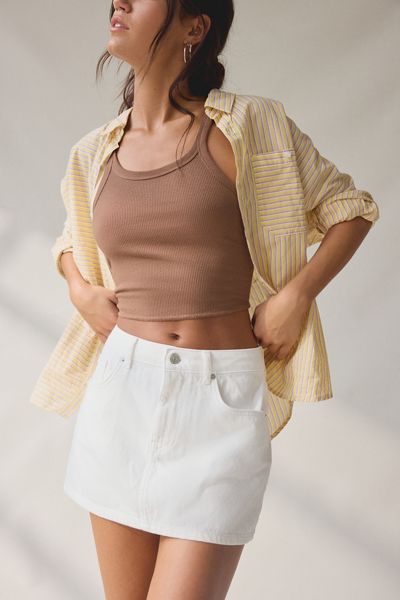 BDG Onna Denim Micro Mini Skirt