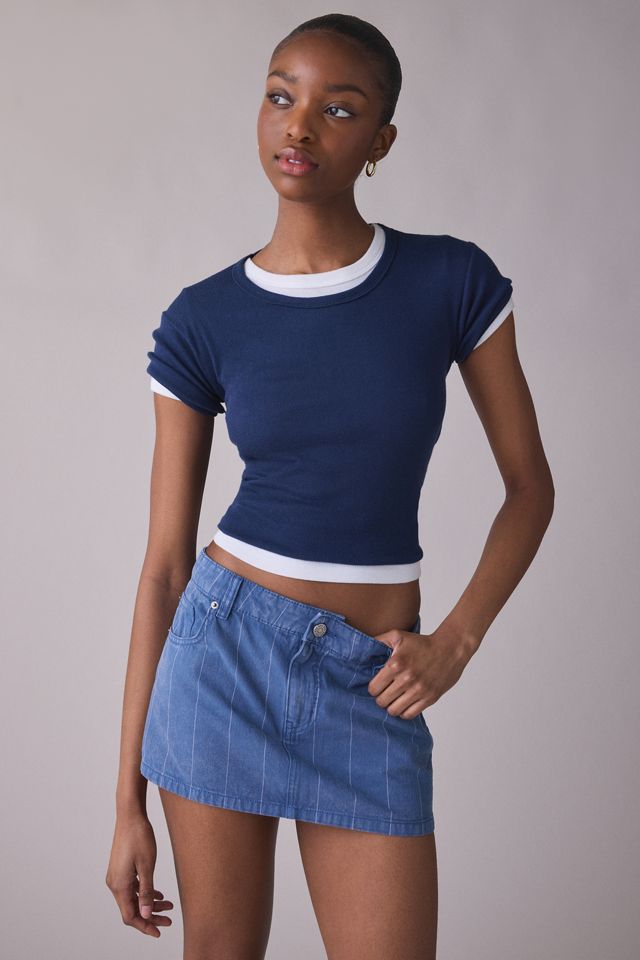 BDG Onna Denim Micro Mini Skirt #1