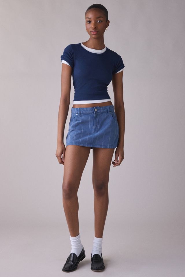BDG Onna Denim Micro Mini Skirt #4