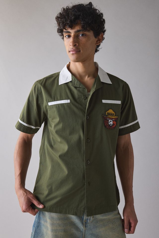 American Needle Smokey Bear Lebowski Button-Down Shirt #1