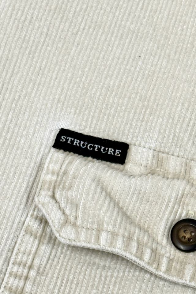 Vintage 1990’s Structure Oversized Corduroy 1/4 Zip Shirt #1