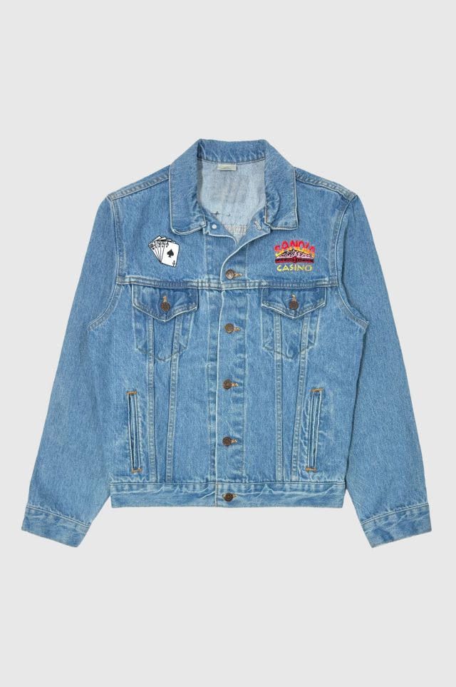 Vintage 1990’s Sandia Casino Light Wash Denim Trucker Jacket