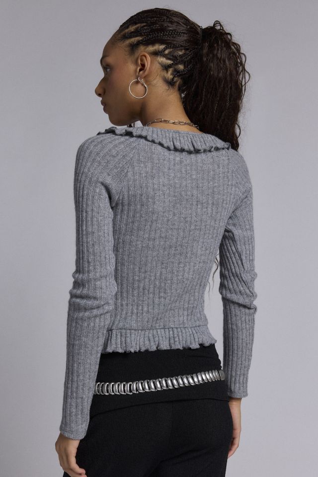 ReMADE By UO Remnants Ruffle Trim Flayway Top #2