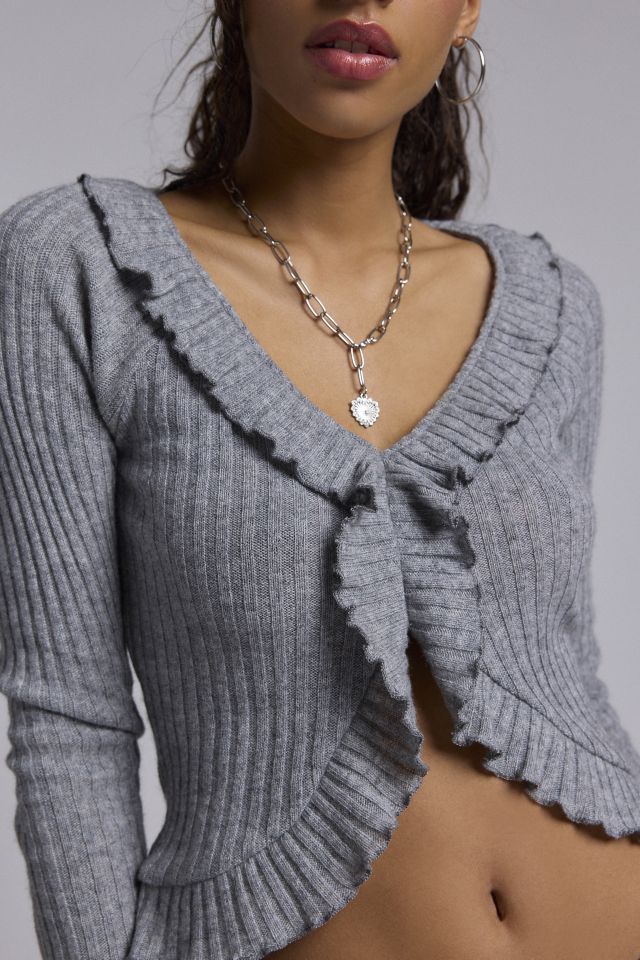 ReMADE By UO Remnants Ruffle Trim Flayway Top #3