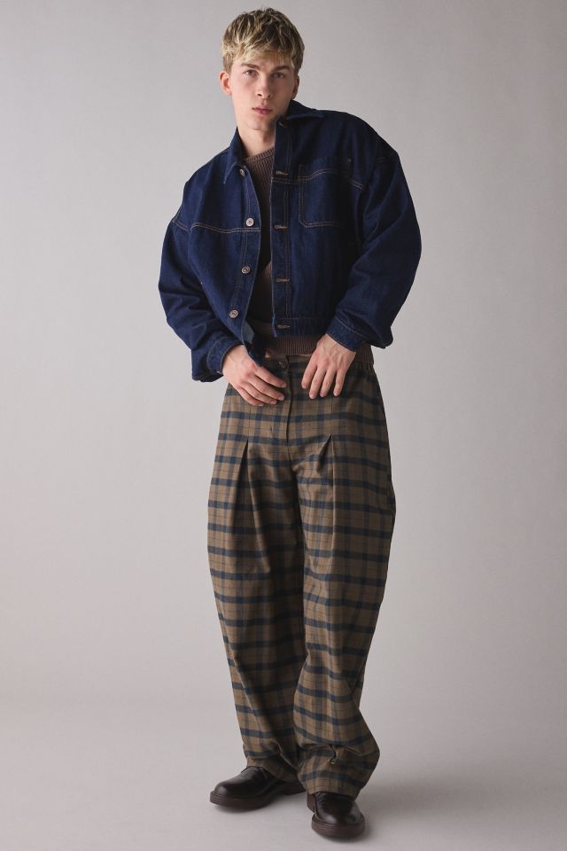 ReMADE By UO Remnant Pleated Plaid Pant #2