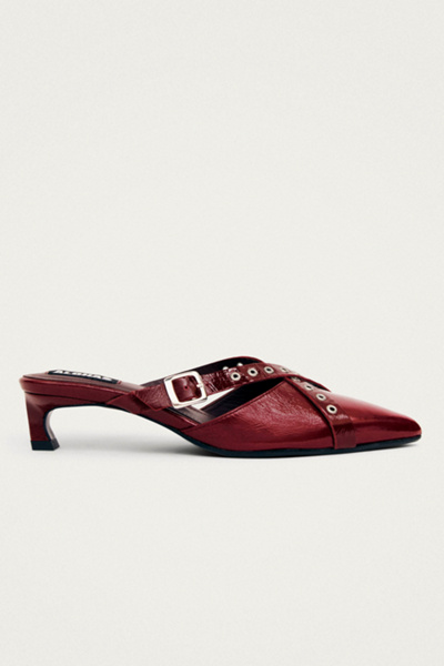 Aloha① ALOHAS Zyra Onix Leather Mule | Urban Outfitters